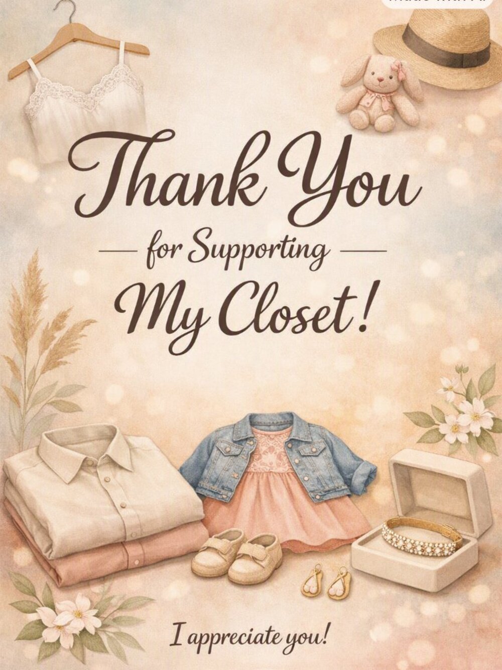 Thank You For Shopping My Closet